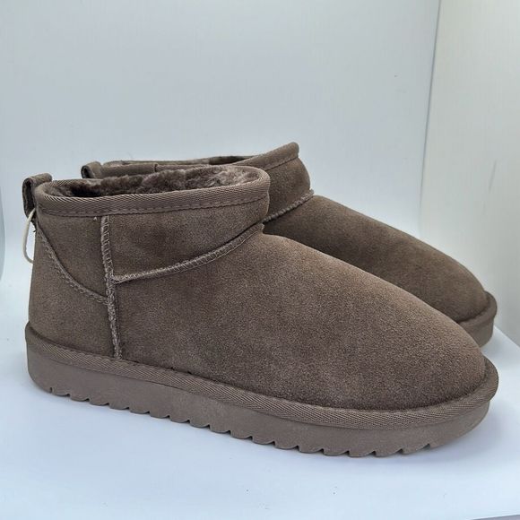CUSHIONAIRE Women's pull on boot 8.5 TAUPE - Picture 1 of 7
